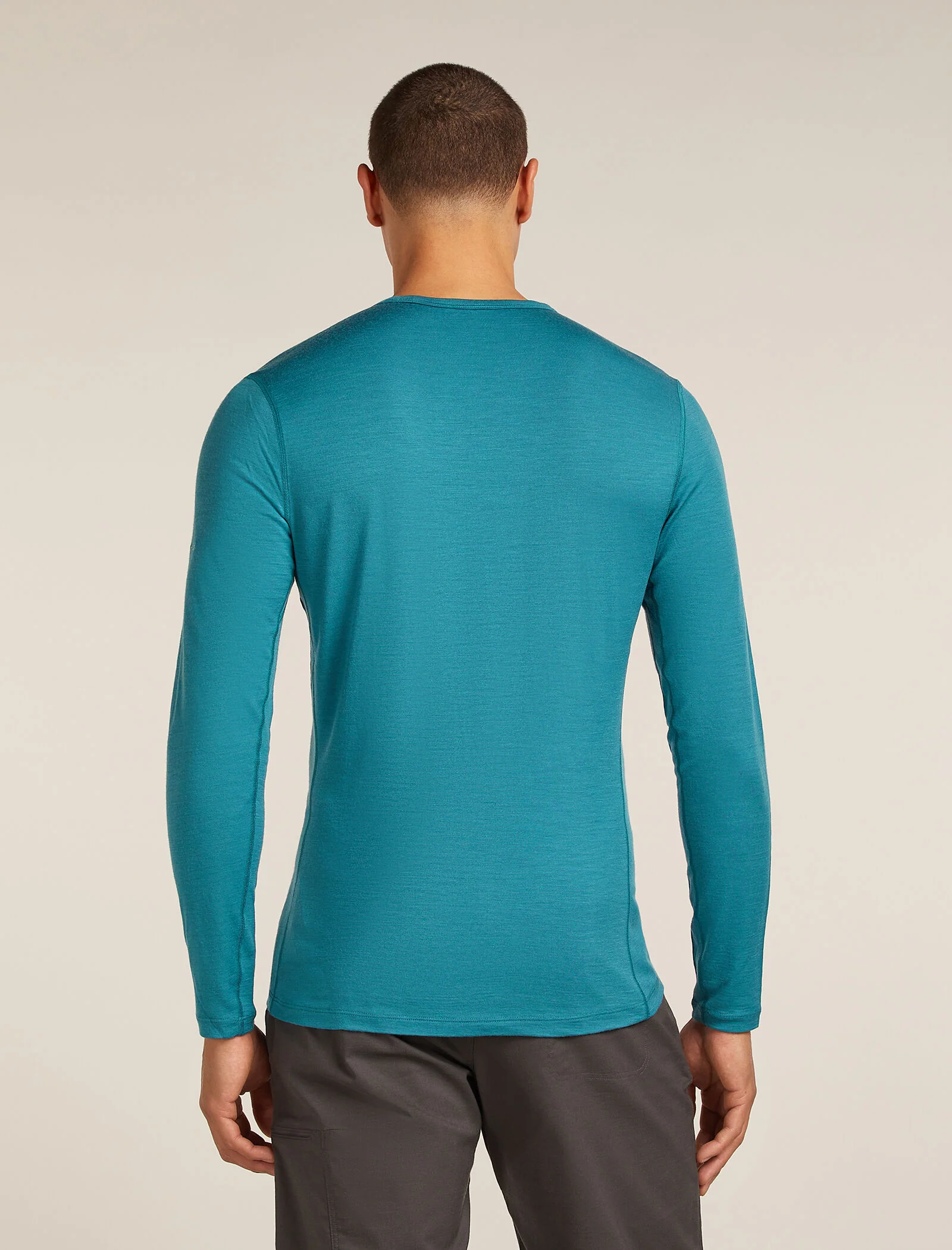 Men’s Merino 200 Oasis Long Sleeve Crew Thermal Top Elevation Line - Image 2