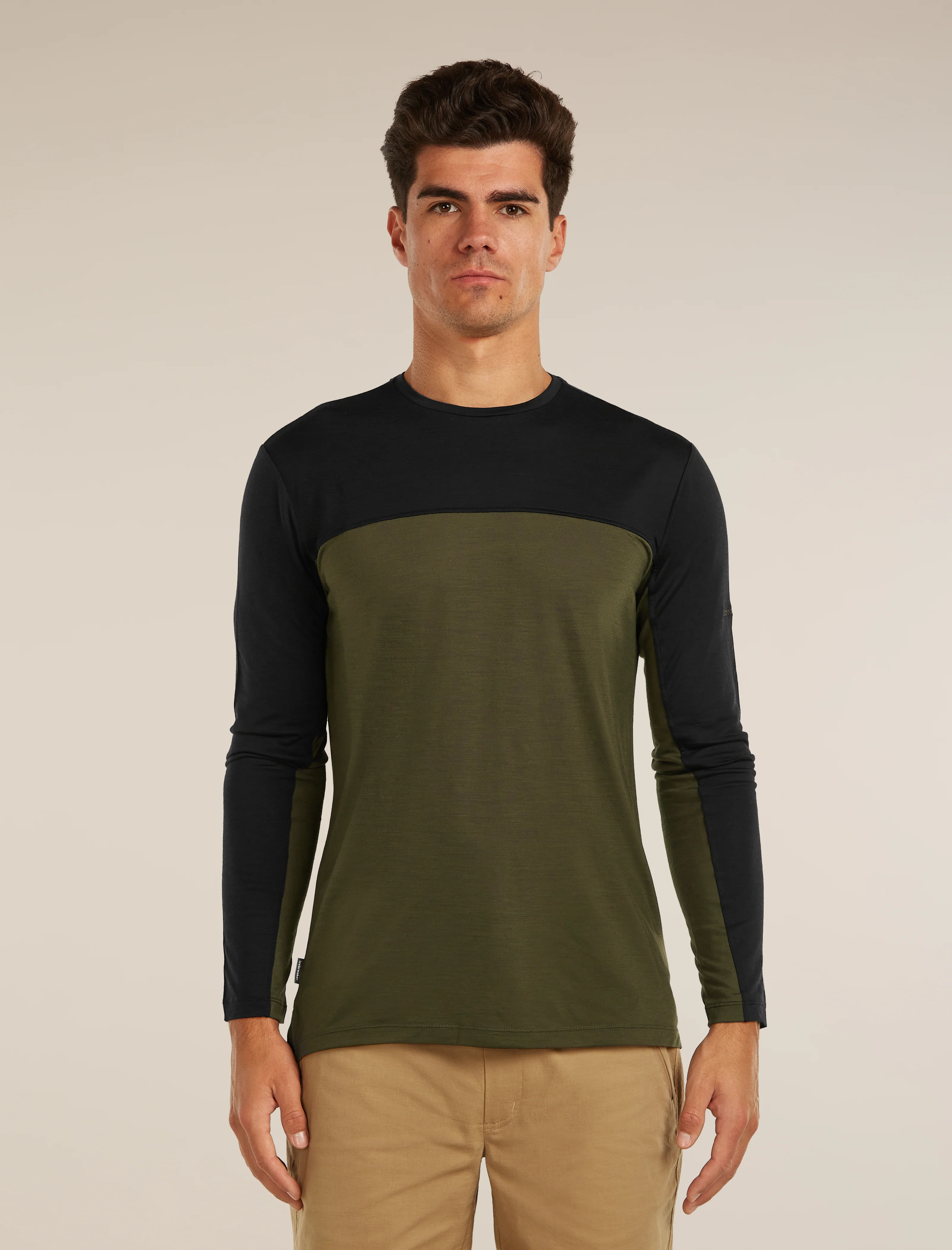 Men’s Merino Blend 125 Cool-Lite™ Sphere Long Sleeve T-Shirt Colour Block