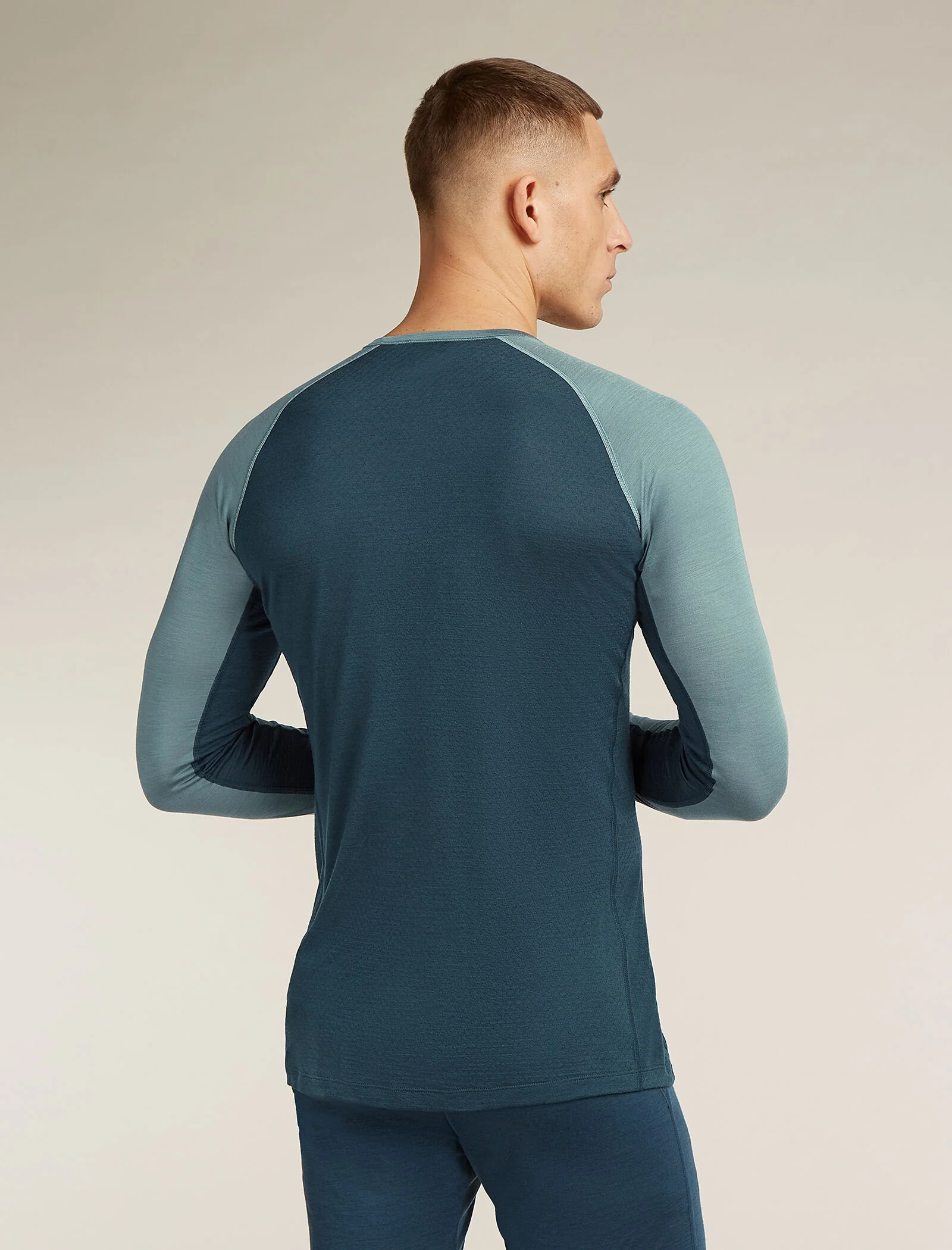 Men's Merino Blend 125 ZoneKnit™ Long Sleeve Crewe Thermal Top - Image 2