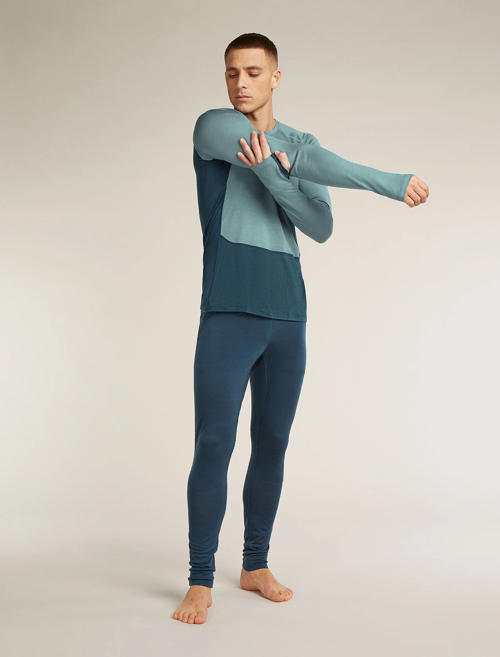 Men's Merino Blend 125 ZoneKnit™ Long Sleeve Crewe Thermal Top - Image 3