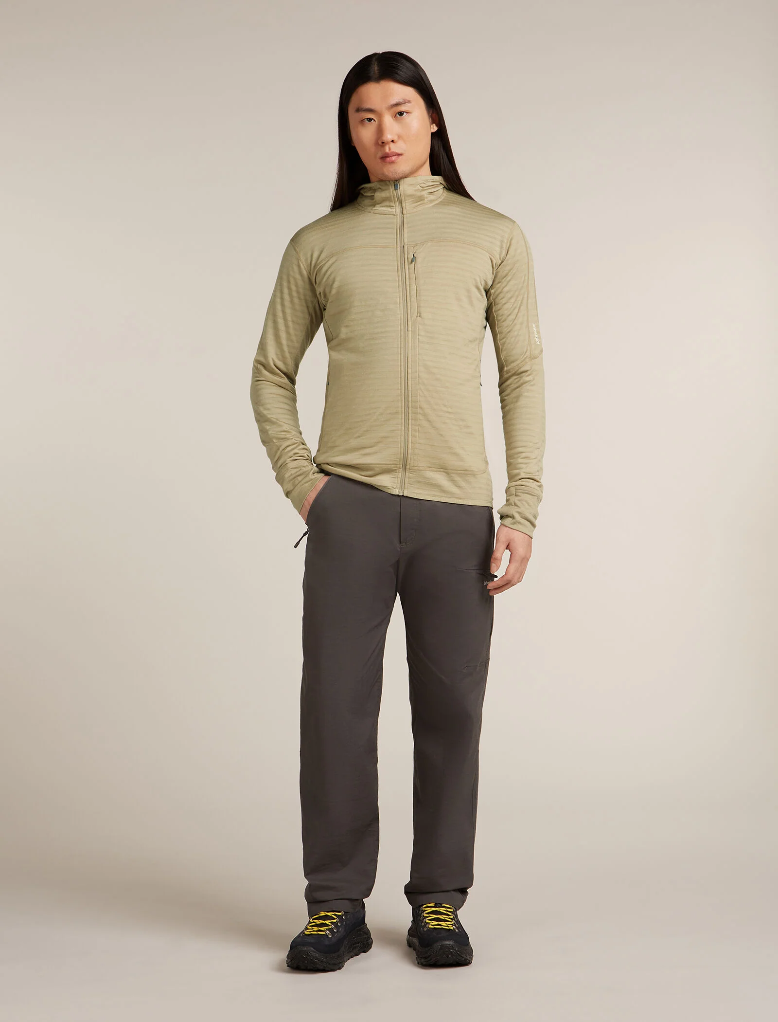 Men's Merino Blend 300 RealFleece™ Descender Long Sleeve Zip Hoodie - Image 3