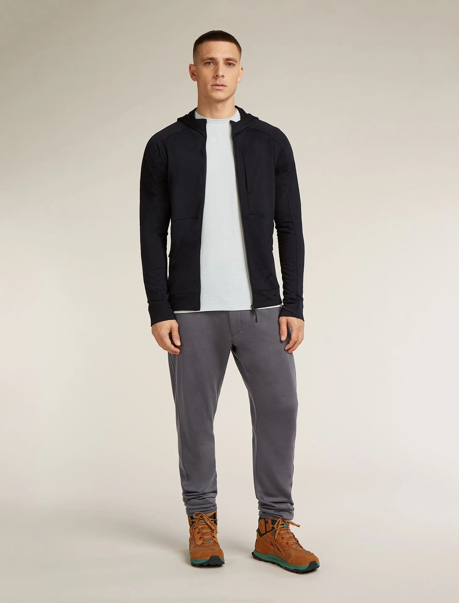 Men’s Merino Blend 200 RealFleece™ Explore Long Sleeve Zip Hoodie - Image 3